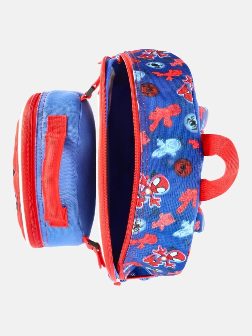 Kids Toddlers Superhero Spider-Man Backpack - Red & Blue W4